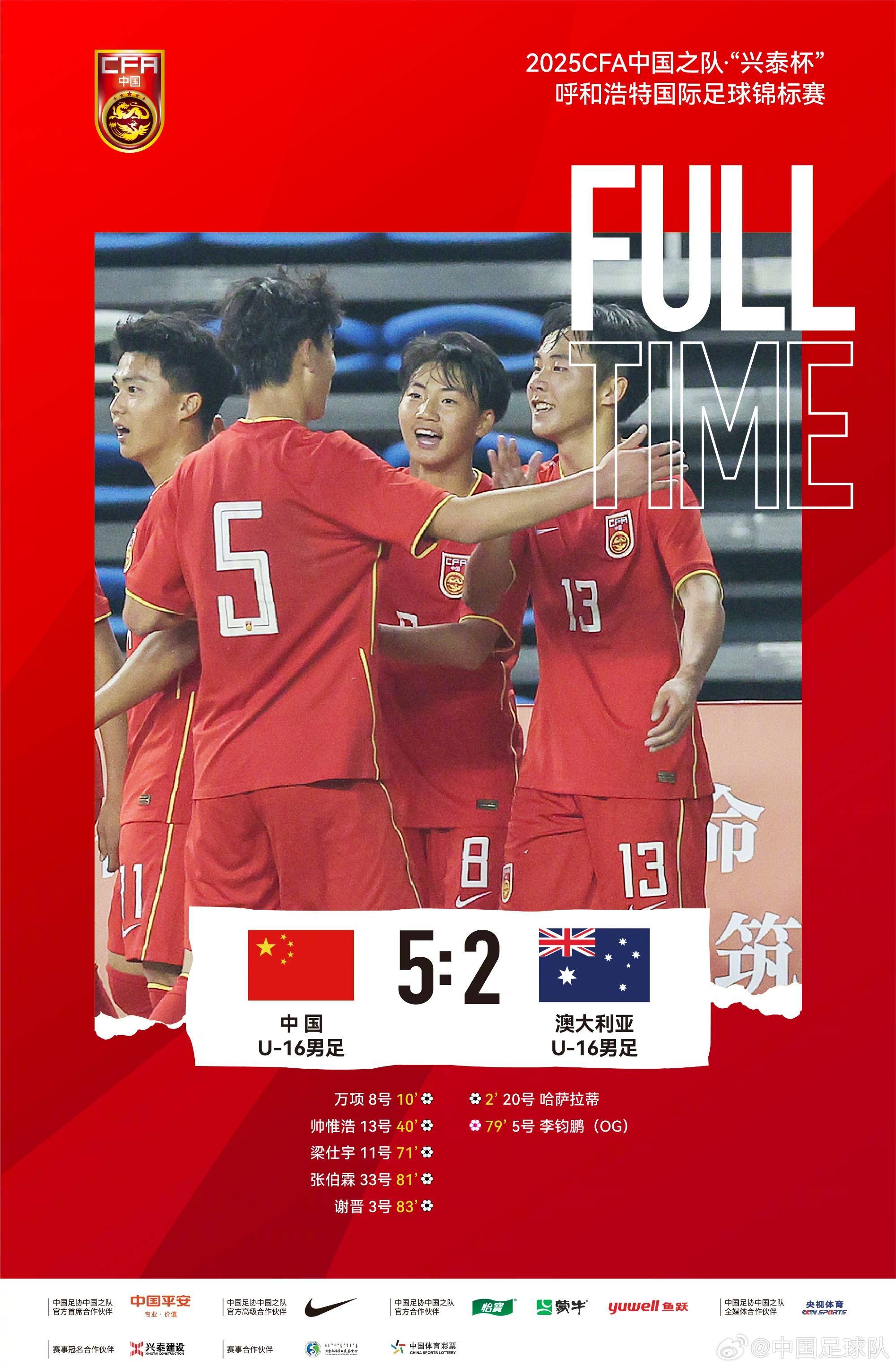 国足团结拼搏，斩获国际比赛冠军，夺得荣誉